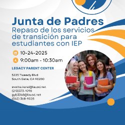 2025.10.24_Dots Parent Meeting Spanish Flyer 
